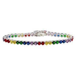 Sterling Silver Rainbow Bracelet